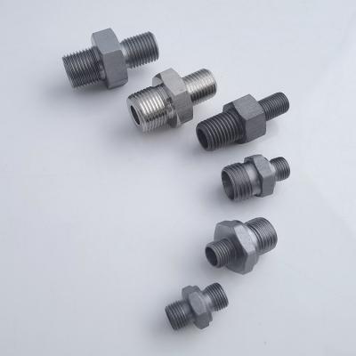 China 316 304 Male Screwed SS Hex Nipple High Pressure Pipe Fitting for sale
