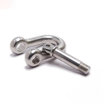China DIN82101 Marine Use Hardware Shackle din 82101 D Shackle With Coller Pin for Lifting for sale