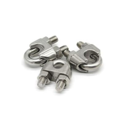 China DIN 741 Stainless Steel Drop Forged Wire Rope Clamp U Bolt Wire Rope Clip Wire Rope Clamps for Cable end Connections à venda