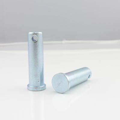 China Carbon Steel Flat / Round Head Clevis Pin With Grooved Ends à venda