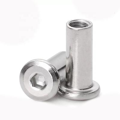 China Stainless Steel Docking Rivet Album Docking Screw Rivet Male And Female for sale