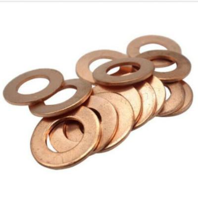 China Metric Solid Copper Sealing Washer DIN 7603A Copper Washer en venta