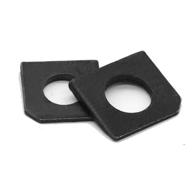 China Metric Carbon Steel Black Oxide Square Taper Washers GB853 For Slot Section for sale