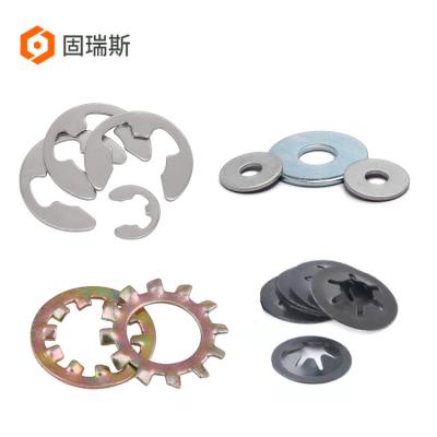 中国 Stainless Steel Circlip Round Thin Spring Star Self Lock Flat Washer 6mm M8 販売のため
