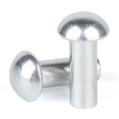 China GB 867 DIN 660 Stainless Steel Round Head Aluminum Solid Rivets For Construction for sale