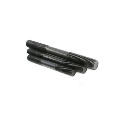 China DIN939 6mm-300mm M6-M50 Threaded Rods Studs Black Metal end 1.25 d double end stud bolt for sale