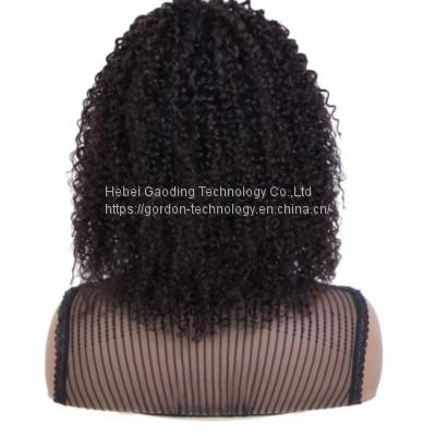 China Handmade Full Lace Natural Curly Human Hair Wigs Ombre Color for sale