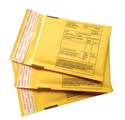 China Long Bubble Bag Kraft Paper Poly Envelope Bag Elongated Bubble Mailer Custom en venta