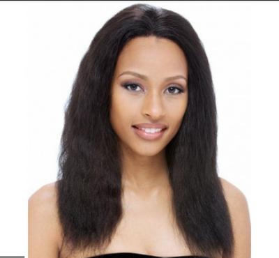 China Remy Straight Human Hair Wig With Baby Hair Around , glueless lace front wigs for sale