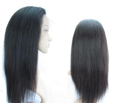 China 12 Inch Real Natural Straight Human Hair Wig Kinky Straight Tangle Free for sale