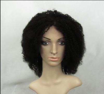China Curly Wave 10 Inch Full Lace Human Hair Wigs With Baby Hair for sale