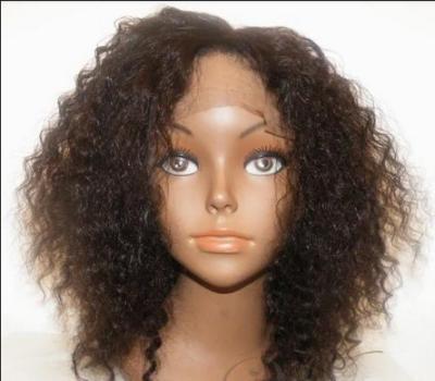 China Glueless Full Silk Blonde Human Hair Wigs / Brazilian Lace Front Wigs for sale