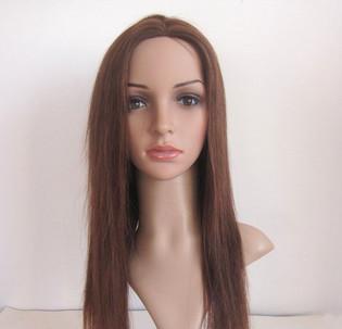 China 12'' - 36'' Silky Indian Real Lace Front Vrgin Hair Wigs No Chemical No Fiber for sale