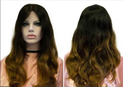 China Hand Tied Remy Front Lace Human Hair Wigs 1B# / 5A Virgin Remy Hair for sale