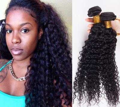 China Long Lasting 100% Brazilian Curly Human Hair , No Tangle Unprocessed Human Hair Extensions for sale