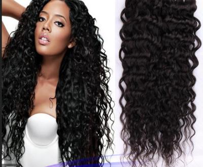 China Double Knots Soft Real Brazilian Curly Human Hair Extensions Weft For Dream Girl for sale