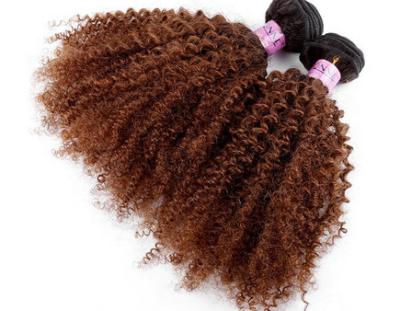 China Full Cuticles Brazilian 8A Curly Human Hair Extensions No Shedding No Lice for sale
