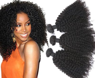 China 18 Inches 8A Brazilian Curly Human Hair Extensions / Smooth Real Virgin Hair weaving for sale