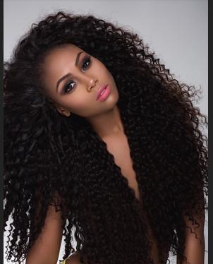 China 24inch Cambodian Virgin Hair Tangle Free Natural Black Jerry Curly for sale