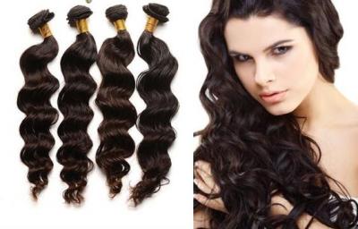China Sleek Grade 6A Brazilian Virgin Hair Bundles Boby Wave , 10