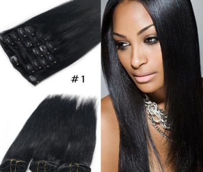 China Popular Durable Indian Human Hair Extensions , Clean / Smooth Virgin Remy Straight Hair for sale