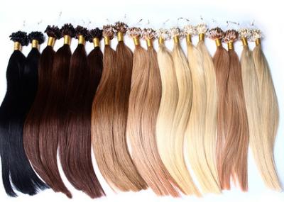 Chine Double Wefted 100 prolongements de cheveux de Vierge aucun rejet d'aucun produit chimique a coloré des prolongements de cheveux à vendre