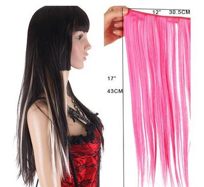 China Long Silky straight Synthetic Hair Extensions Double Drawn Strong Hair Weaving for sale