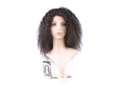 China Soft Deep wave Human Hair Lace Front Wigs , 100% Virgin Unprocessed Half Lace Wig for sale