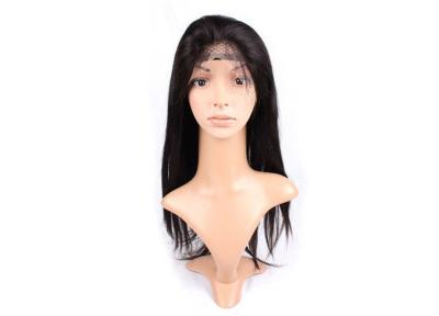 China Cabeça completa reta natural peruana do cabelo humano das perucas da parte dianteira do laço do Virgin à venda