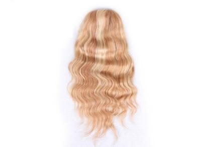 China Remy Swiss Blonde Lace Front Wig Two Colors With 130% Density for sale