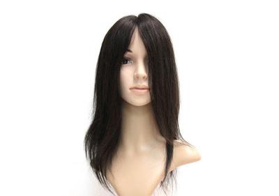 China Simplicity Human Hair Full Lace Wigs , Black Indian 30 Inch Lace Wig for sale