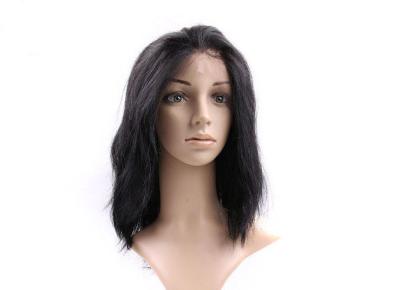 China Elegant 25 Inch / 26 Inch Brazilian Full Lace Human Hair Wigs For Laides for sale