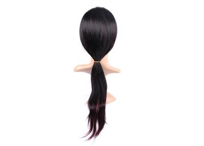 China Unprocessed Virgin 100% Cambodian Straight Human Hair Wig , Natural Black for sale