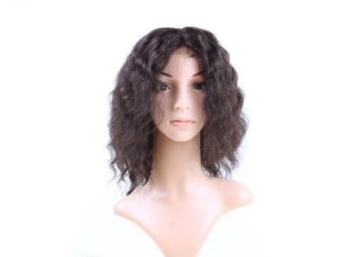 China Mixed Color 100% Peruvian Glueless Full Lace Human Hair Wig With Combs / Straps for sale