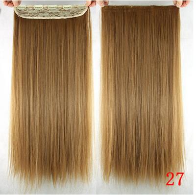 China As extensões sintéticas retas de seda longas do cabelo dobram a tecelagem forte tirada do cabelo à venda