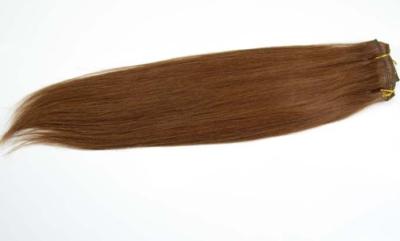 China 100% Unprocessed Straight Clip In Human Hair , Natural Black Human Hair for sale