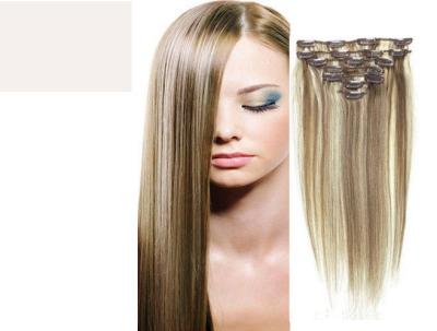 China Brazilian Straight Virgin Clipping In Hair Extensions , Real Human Hair Extensions Clip In for sale