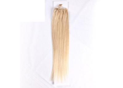 China Golden Blonde White Girl Micro Ring Hair Extensions 100g / Bundle for sale