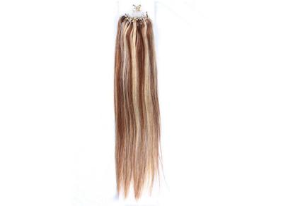 China Double Wefted Straight Micro Ring Hair Extensions 26 Inch Without Smell for sale