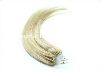 China 613 extensões do cabelo humano do anel da cor micro em linha reta/extensão do cabelo humano onda do corpo à venda