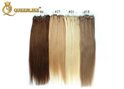 China 100% Real Human Micro Ring Hair Weave Tangle Free Soft And Smooth Hair for sale