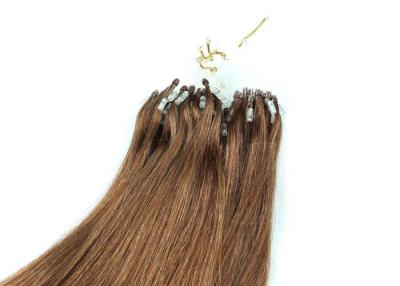 China Chocolate Color Micro Ring Hair Extensions Tangle Free Full Ending Great Length for sale