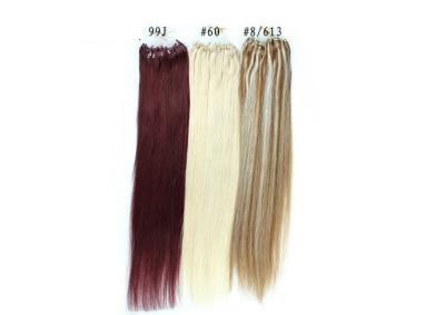 China 100% Micro Ring Hair Extensions , Straight European Human Hair for sale
