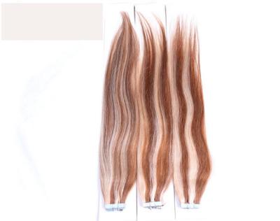 China Malaysian Straight Tape In Double Drawn Human Hair Extensions 14 Inch For Black Women for sale