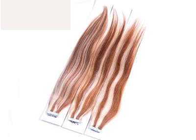 China Elegante Colored Brazil Real Hair Tape In Extensions , 100% Real Human Hair Weave for sale