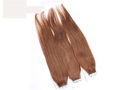 China Remy Straight Long Lasting Tape In Virgin Human Hair Weave Without No Synthetic Fiber for sale