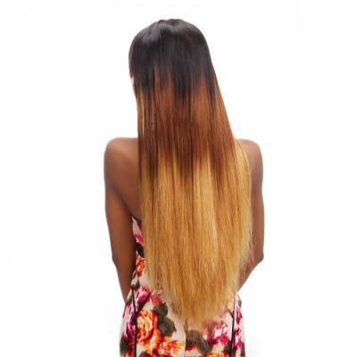 Chine 9A paquets brésiliens de cheveux droits de prolongements de cheveux d'Ombre de ton de la catégorie trois à vendre
