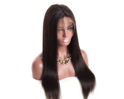 China Virgin Brazilian Human Hair Full Lace Wigs Straight Natural Human Hair Wig for sale