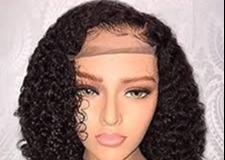 China Lsy Wholesale Kinky Jerry Curly Front Lace Human Hair Wig for sale