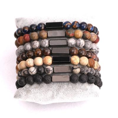 China Customized Text Engrave Logo Handmade Beads Bracelets Fashion for sale